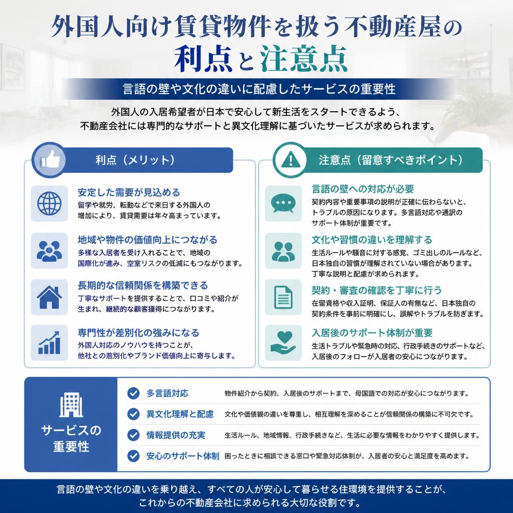 外国人向け賃貸物件の特徴