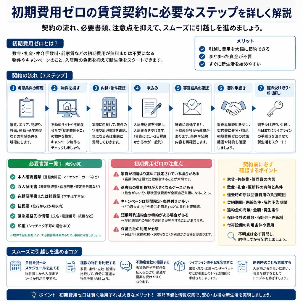 賃貸契約のステップ